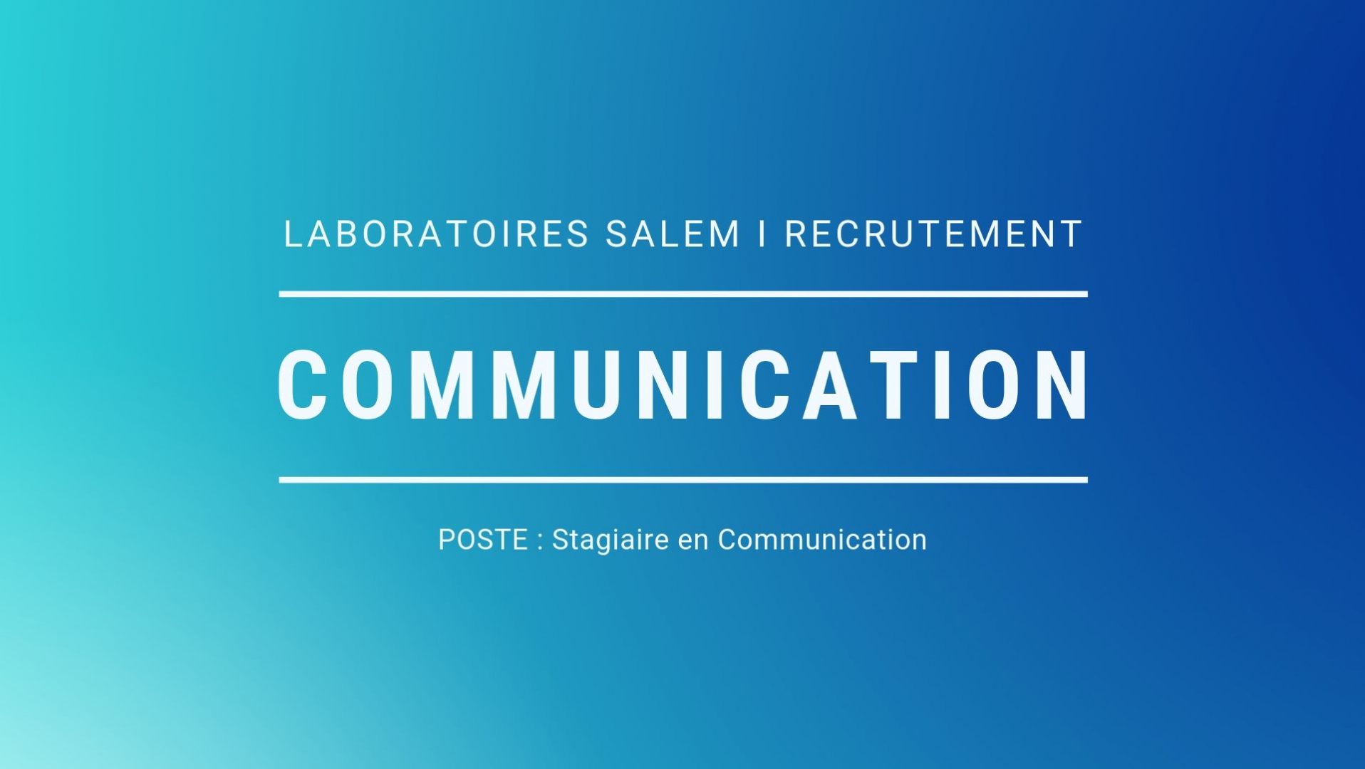 You are currently viewing Offre d’emploi, Chargée de communication​