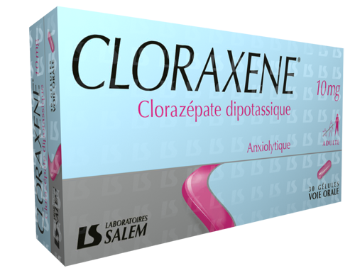 cloraxene, cloraxaene 10 mg, labosalem, laboratories salem, médicament