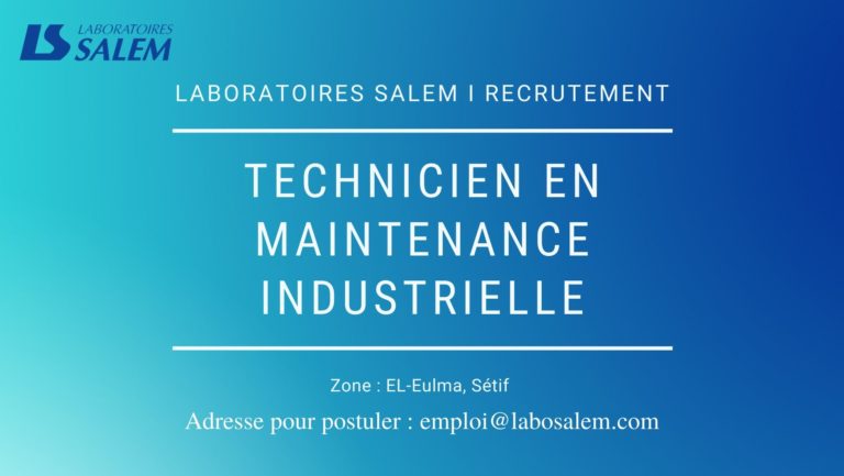 Lire la suite à propos de l’article Recrutement Technicien en maintenance industrielle