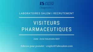 visiteurs pharmaceutiques, visiteur pharmaceutique, labosalem , emploitic, job, khedma